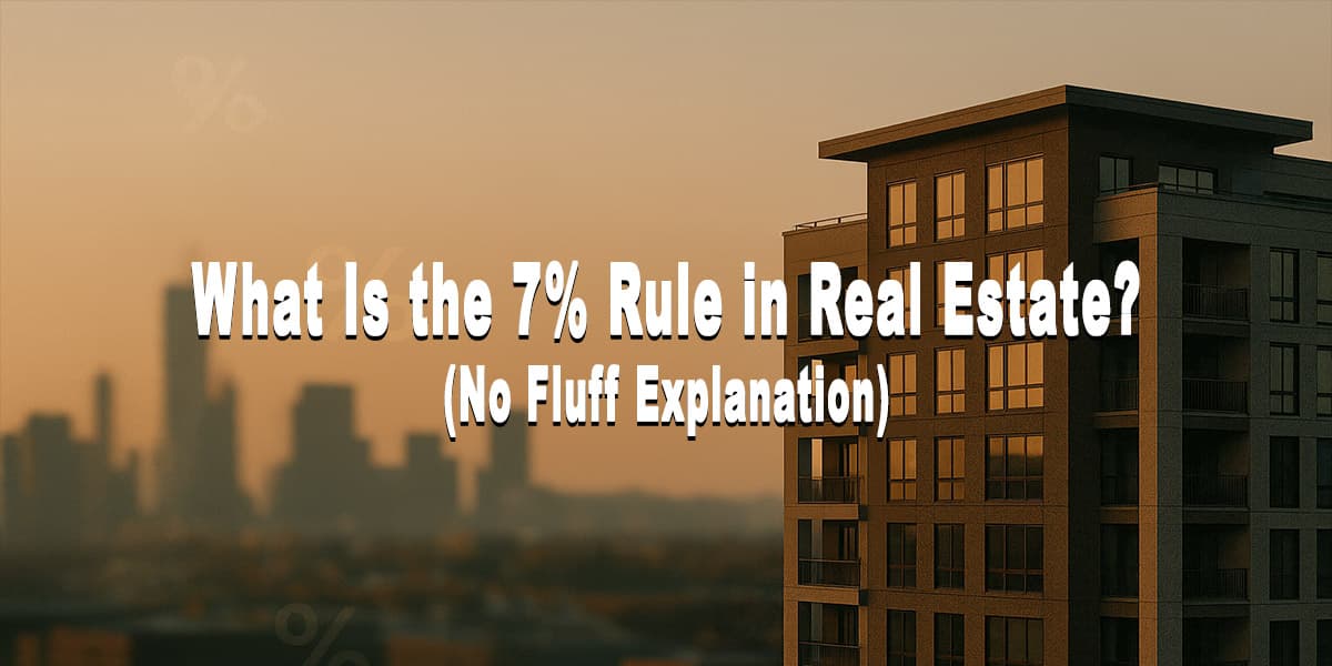 What Is the 7% Rule in Real Estate? (No Fluff Explanation)